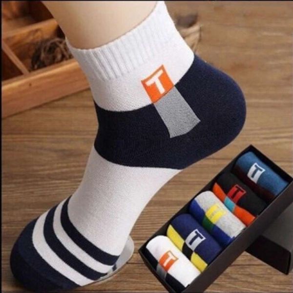 

socks men's medium socks autumn winter breathable seasons long tube, Black
