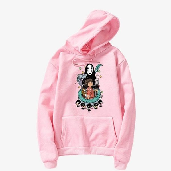 

chihiro sweatshirt hayao miyazaki cute graphic sweater hoodie, Black