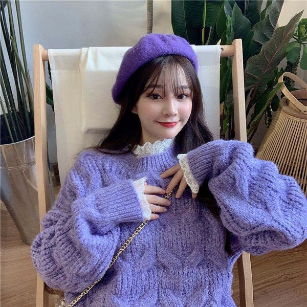 

women's sweaters female sweater ladies knit overszie long sleeve stylish thick mesh outerwear womens winter sweaters kuys, White;black