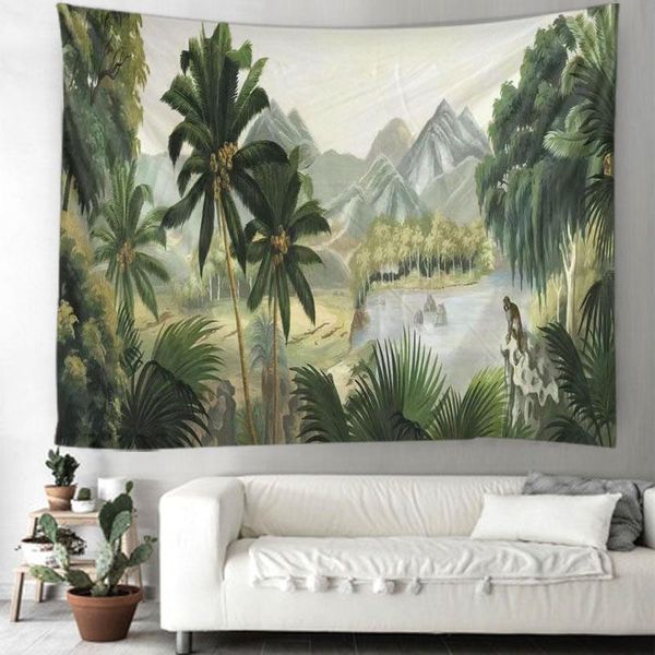 

tapestries plant landscape tapestry wall hanging mandala cloth yoga