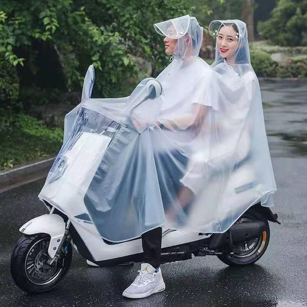 

raincoats raincoat fashion transparent one-piece pvc motorcycle bicycle poncho rain waterproof men women plus