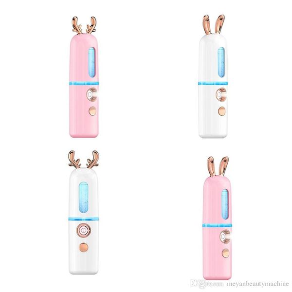 Nano-Feuchtigkeits-Gesichtsdampfer-Sprühgerät Negativ-Ionen-Nano-Dampf-Gesichtsfeuchtigkeitsspender Cute Fawn Bunny USB wiederaufladbar