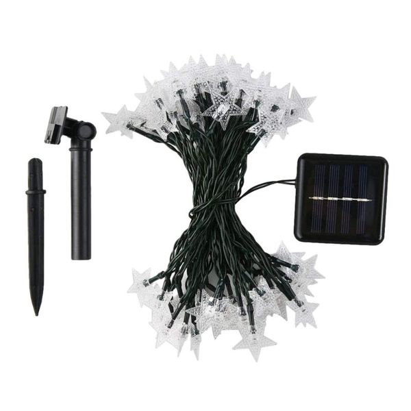 

strings 1 set solar powered star string light garden lamp led party supplies