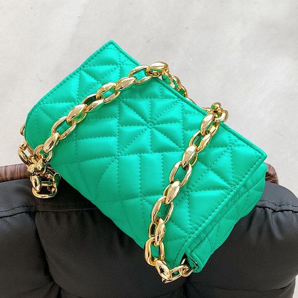 

evening bags fashion chain shoulder purse small armpit for women luxury green quilting flap bag vintage