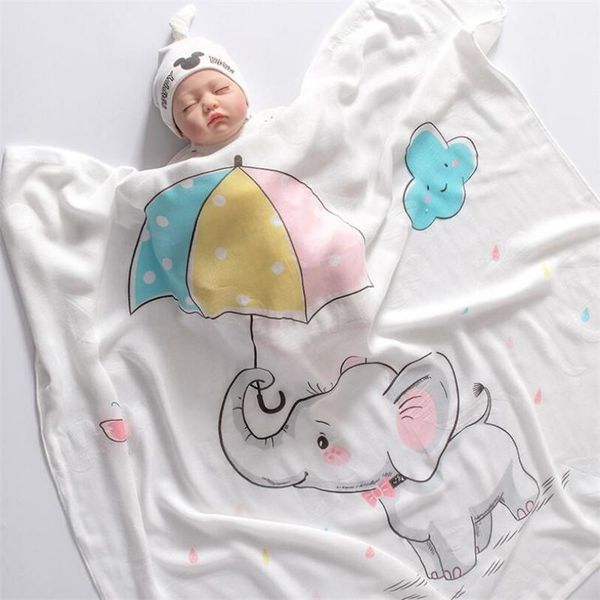 

interweave bamboo baby blanket 110*110cm soft born blankets 2 layers bath gauze infant swaddle wrap sleepsack stroller cover & swaddling