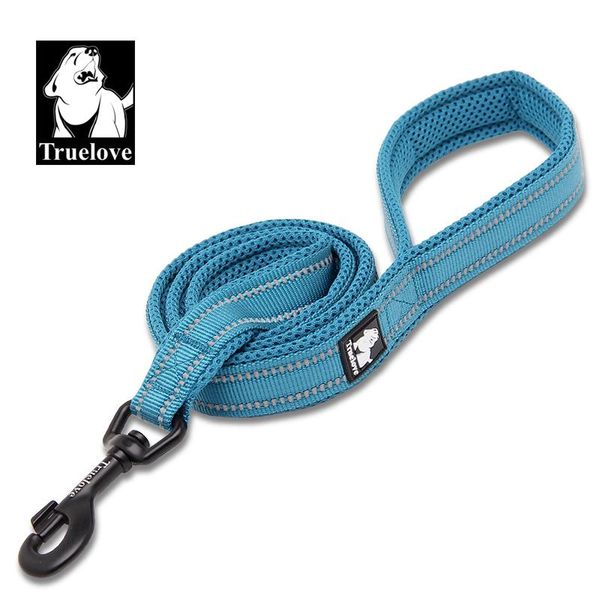 

truelove 110cm /lot 11 colors soft dog pet leashes in harness & collar reflective nylon mesh for walking training collars