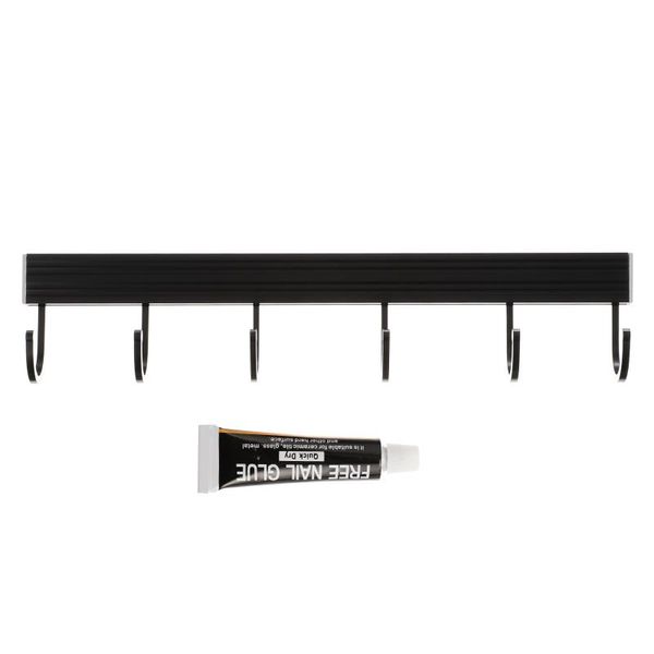 

hooks & rails 1 set aluminum row hangers creative clothes wall hanging