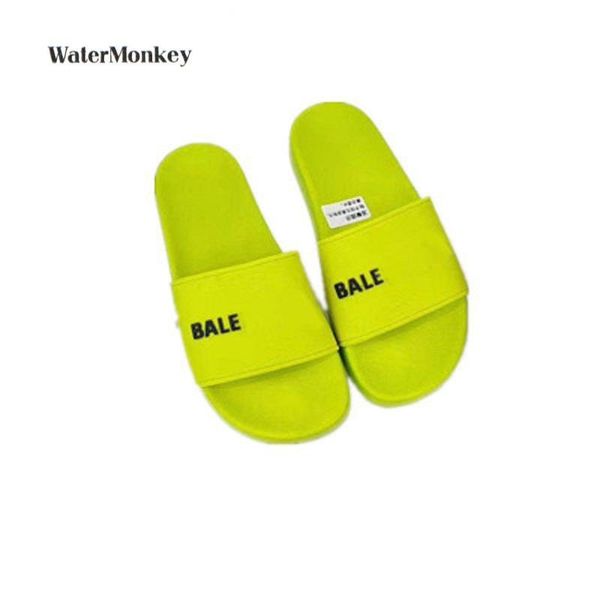 

Paris Beach Slippers Flip Flops Men And Women The Same Candy Color Slippers Female Letter Drag Sandals, Black
