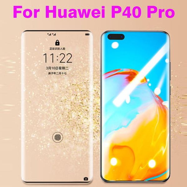

curved tempered glass for huawei p40 pro 5g full cover 9h film explosion-proof screen protector cell phone protectors