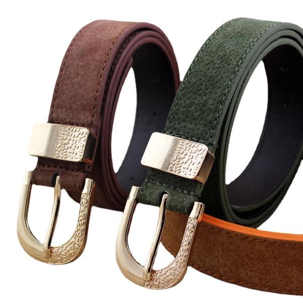 

belts women's leather belt pin-button jeans with women multi colored for luxury designer brand 2.8cm, Black;brown