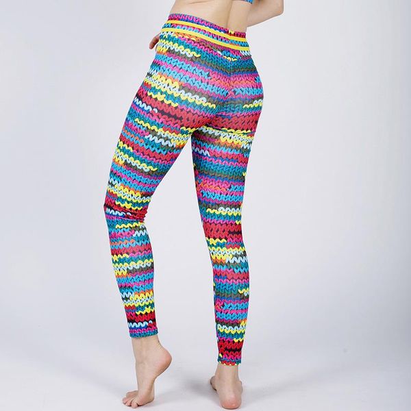 

women's leggings 2021 fashion knitting yarn print patchwork women fitness clothing sporting trousers pants female, Black