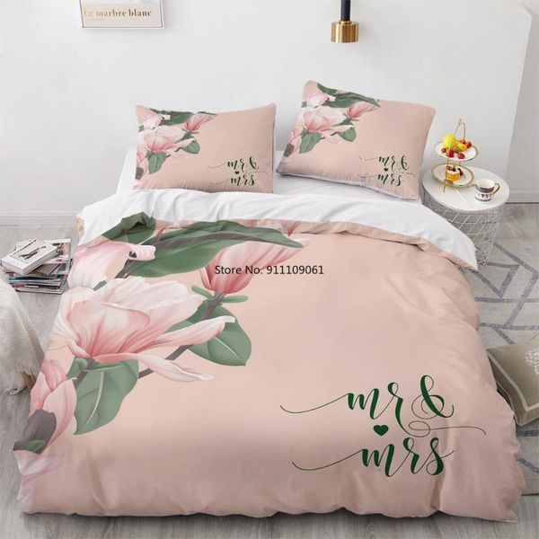 

bedding sets gentle lotus pink color 3d bed duvet cover pillowcase soft for women big twin double single luxury flower