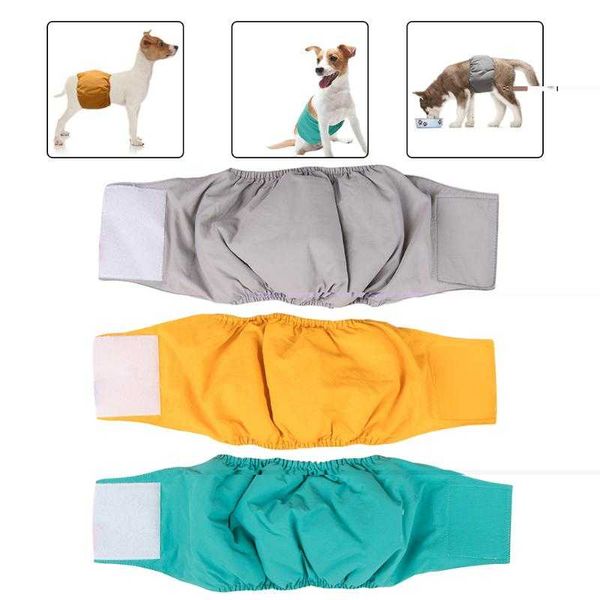 

dog apparel 3pcs reusable washable male nappies high absorbing pet physiological sanitary pants s-l hygienic pets menstrual