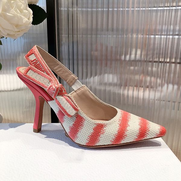 

sandals women slides womens scuffs slipper luxurys designers shoes high heels genuine leather lady paris summer beach pumps size 34-42, Black