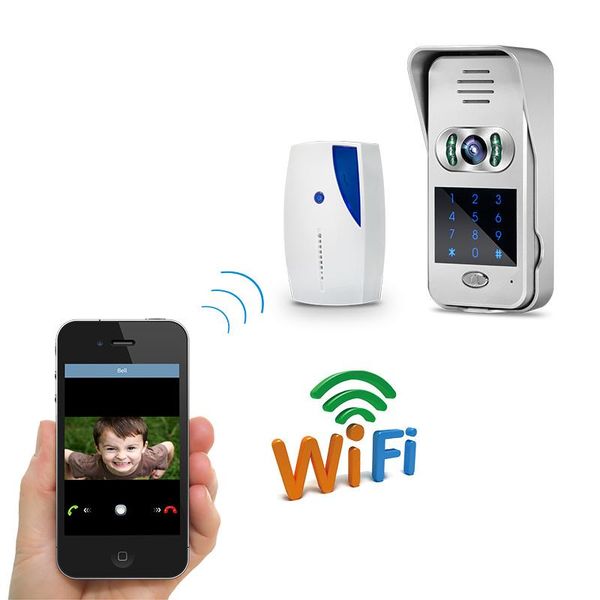 

digital wireless video doorbell with motion detection function support max 32gb,password anti-peeping hidden unlocking door phones
