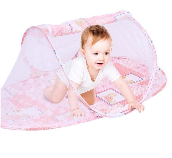 

bedding sets multifunctional babies folding mosquito net baby cartoon print high-quality ship zipper