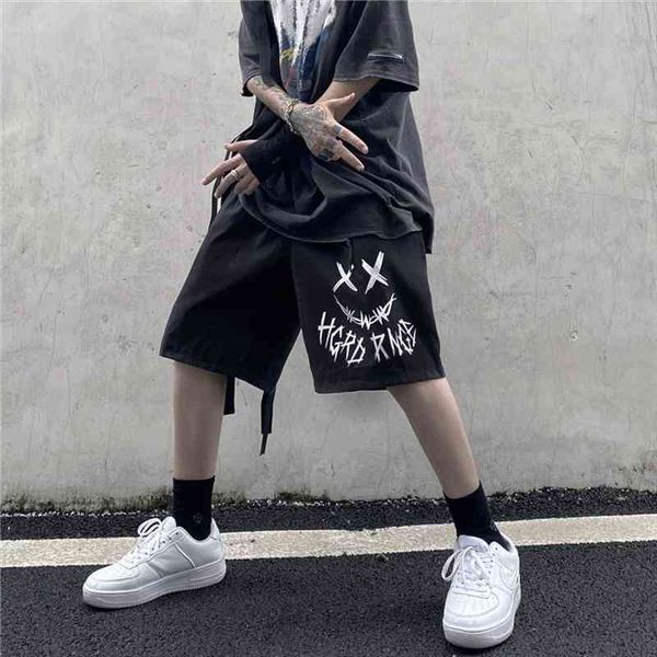 

womens shorts loose traf high waist cycling summer clothes oversize sports harajuku plus size sweatpants goth korean hip hop, White;black