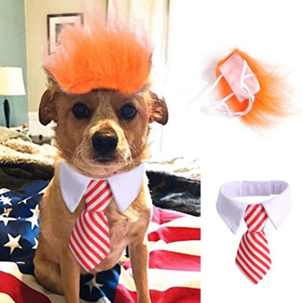 

dog apparel halloween pet headdresses dress up funny hair headdress and tie suit cat cosplay costumes accessories
