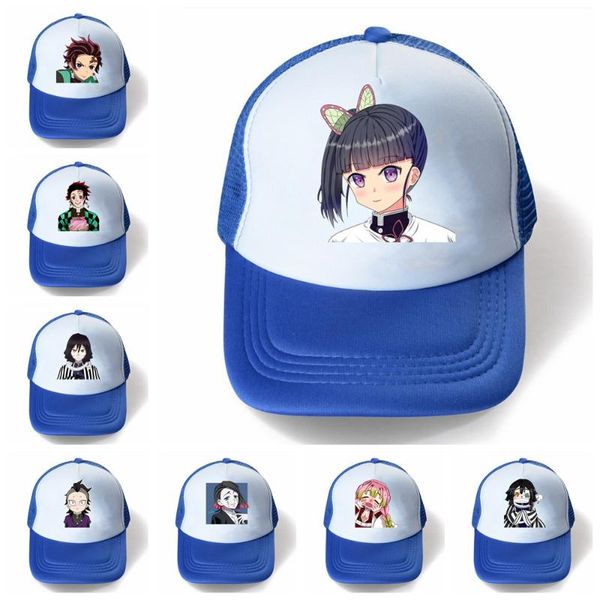 

wide brim hats summer girl boy sun printing cap cotton beret hat snapback baseball baby bucket caps teenager, Blue;gray