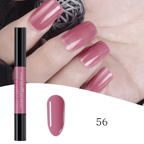 

nail gel 3 in 1 glue pen back cover solid color art 3ml, Red;pink