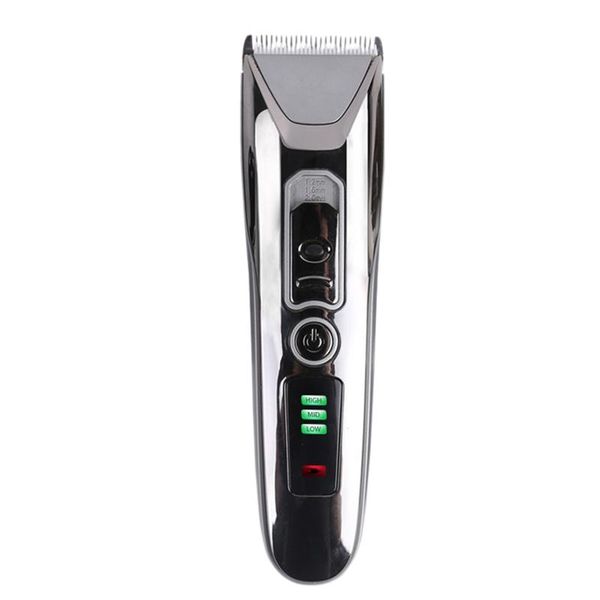

electric clipper digital hair trimmer rechargeable men's cordless haircut adjustable ceramic blade clippers