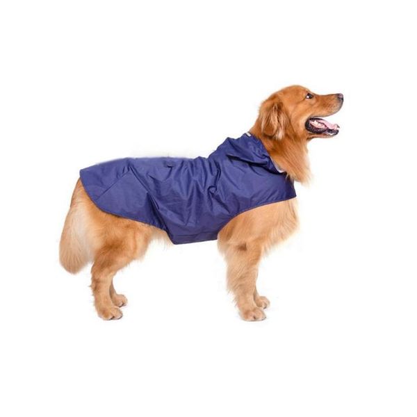 

dog apparel reflective waterproof raincoat breathable jacket pet clothing blue, red, yellow dogs day solid coats