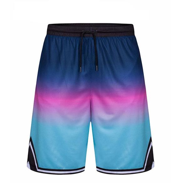 

men's shorts 2021 summer trend mesh sports running training gradient breathable splicing, White;black