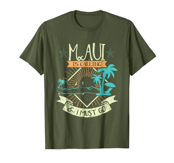 

hawaii tshirt-maui is calling i must go hawaii essentials, White;black