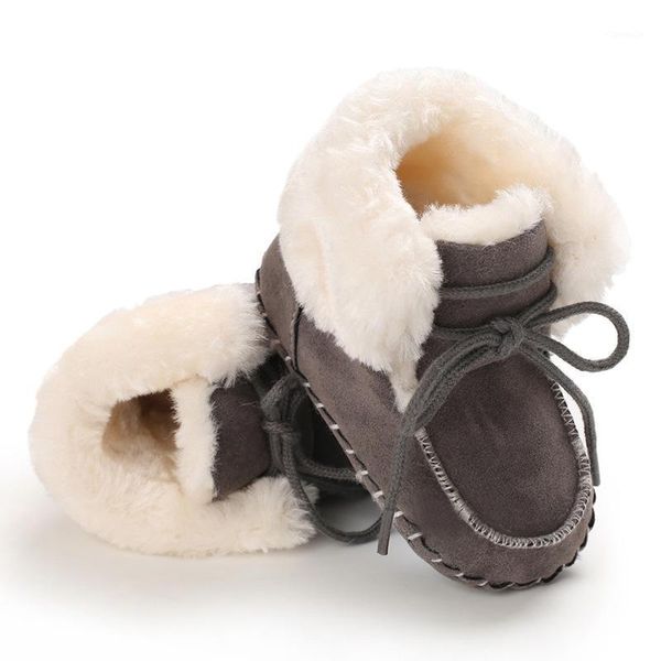 

first walkers 1 pair fashion baby girls boys cute cartoon non-slip plus wool warm boots winter multicolor walker shoes for borns