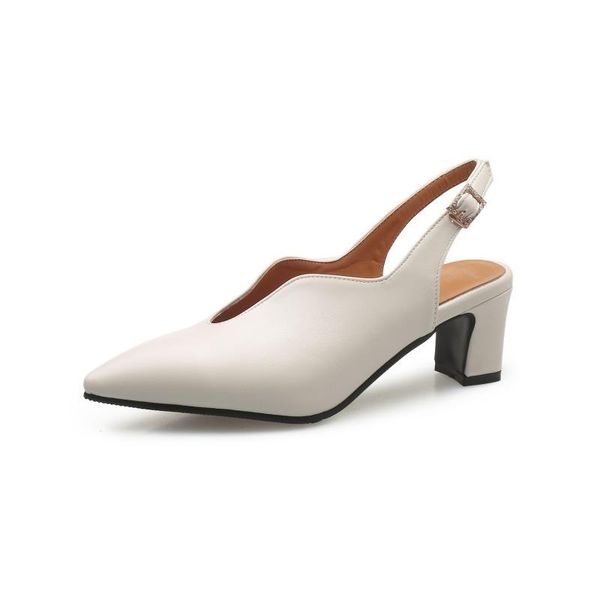 

dress shoes big size 11 12 13 14 15 ladies high heels women woman pumps pointed package toes contracted thick with single, Black