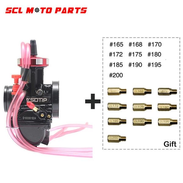 

alconstar-motorcycle modified black carburetor pwk34mm with main jet set for motocross atv quad motorcycle fuel system