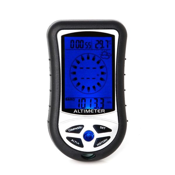 

digital 8 in 1 lcd compass barometer altimeter thermo temperature clock calendar outdoor gadgets
