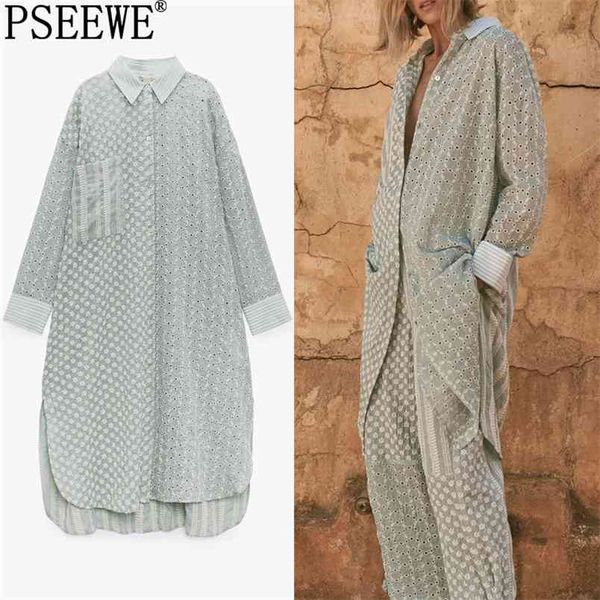 

long shirt women green floral embroidery shirts woman vintage patchwork cutwork oversize sleeve summer blouse 210519, White