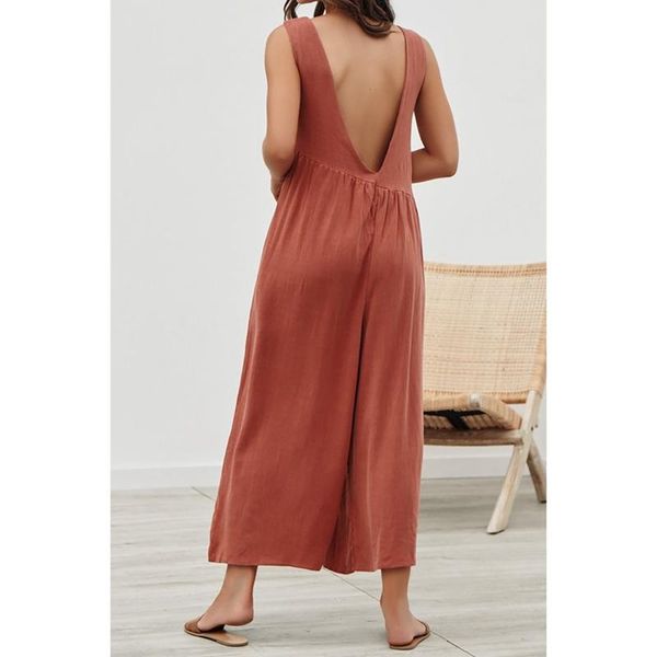 

women's jumpsuits & rompers hanging bandwidth pine jumpsuit halter pocket decoration casual white yellow black blue army green earth re, Black;white