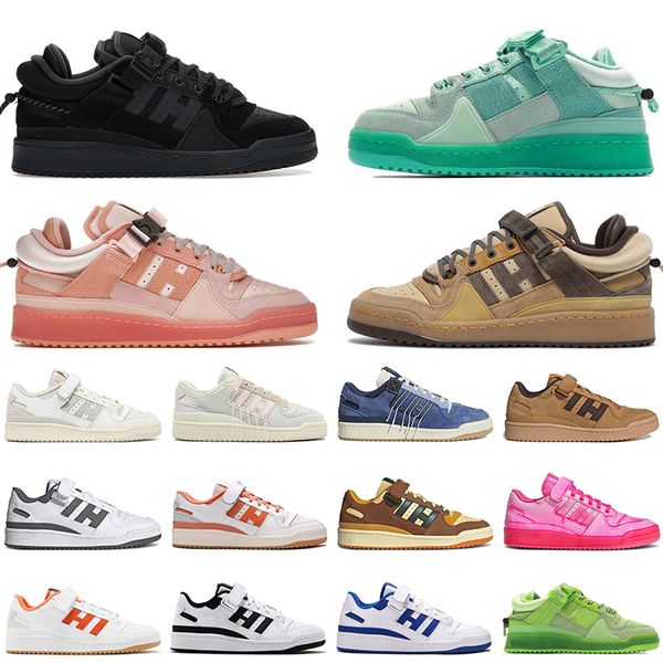 

wholesale mens women running shoes forum low x bad bunny back to school fashion jogging sports white crew green black pink easter egg