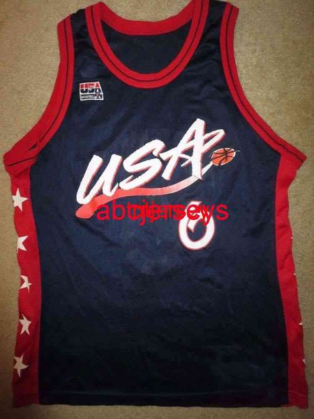 

stitched penny hardaway #6 olympics champion jersey embroidery size xs-6xl custom any name number basketball jerseys, Black