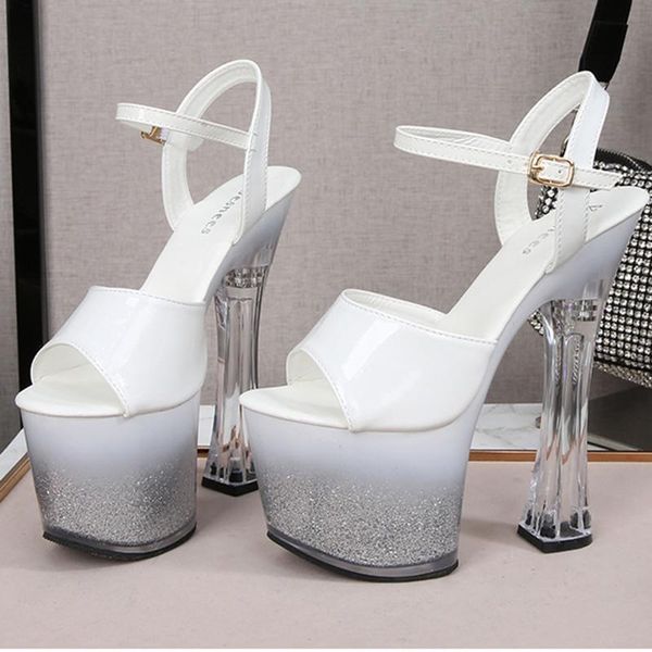 

high-heeled large size 43 sandals ladies square toe party shoes, Black
