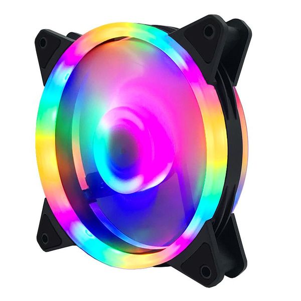 

fans & coolings pc 4 pin 120mm computer case fan silent 12cm cpu cooling rgb quiet cooler 12v dc adjust speed
