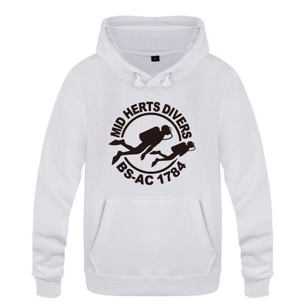 

2016 men's hoodie mid herts divers diving, Black