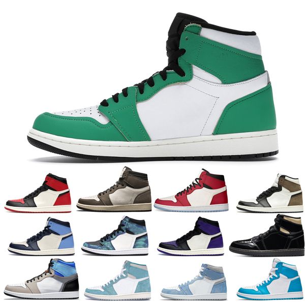 

2022 1s man's basketball shoes man turbo green unc dark mocha obsidian tie court bred toe cactus jack chicago twist university blue hig