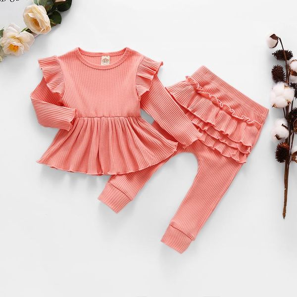 

clothing sets melario born baby girl clothes infant outfit set 3pcs spring long pants headbands toddler girls, White