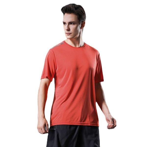 

mens tracksuit clothing t-shirts tees men fitness short-sleeved sweat-wicking quick-drying high elasticity soft casual sports running traini, White;black