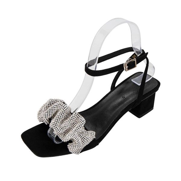 

sandals 2021 designer genuine leather for women, Black