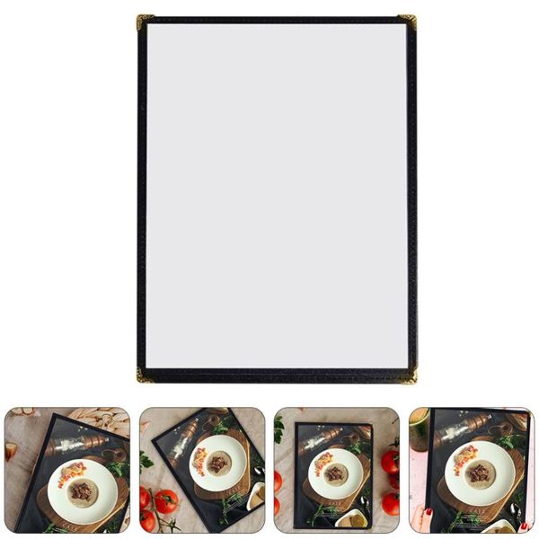

greeting cards 2pcs universal menu holder clear recipe book cover cafe