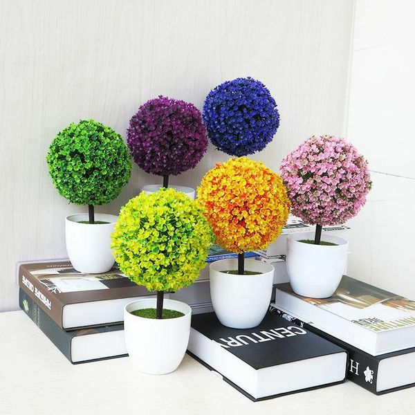 

artificial ball shape plants for garden decor mini ary flower arrangement wedding outdoor bonsai decoration decorative flowers & wreaths