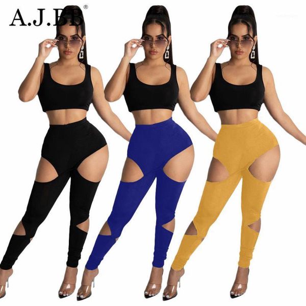 

women's pants & capris 2021 summer solid color hollowed out leggings with high waist elastic band sports casual, Black;white