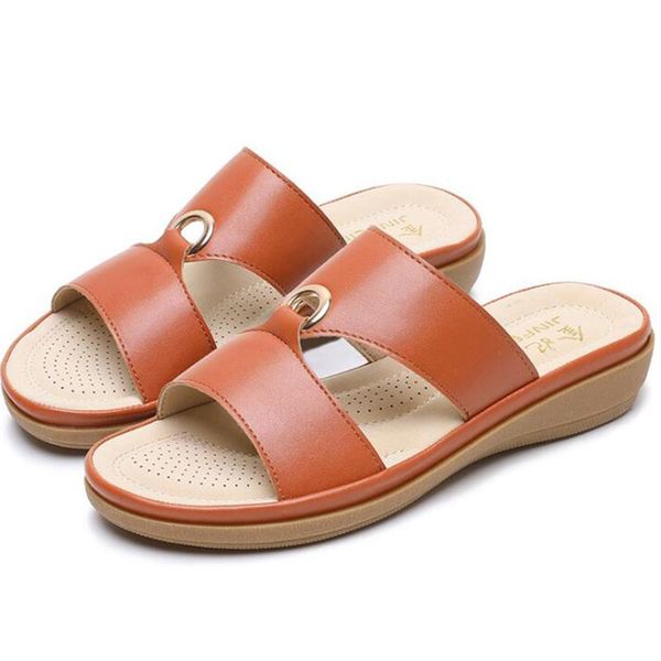 

summer women platform bath slippers wedge sandals zapatillas de mujer simple women's fashion casual beach shoes qq124, Black