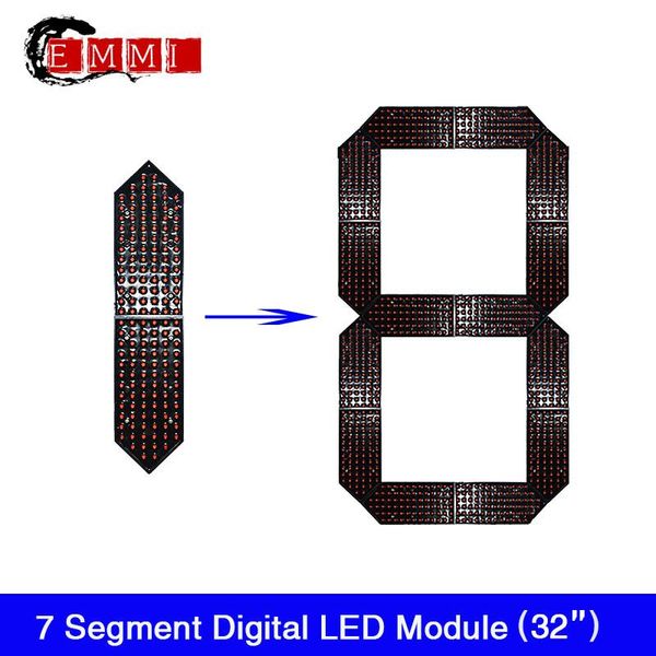 

32'' 7 segment digita numbers module high brightness led chip-led countdown display-led score-remote control modules