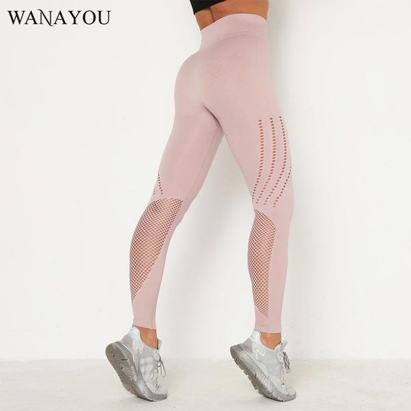 

yoga outfit wanayou hollow seamless gym pants,high waist athletic workout tights,breathable women fitness outdoor sport leggings