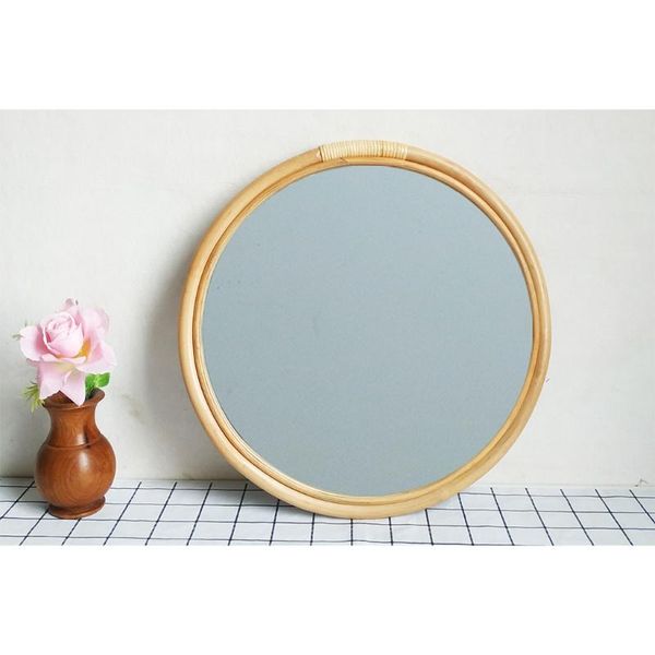 

mirrors rattan circle wall mirror 16 inch round dressing makeup for entryways washrooms